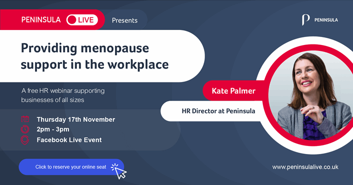 Menopause support in the workplace banner